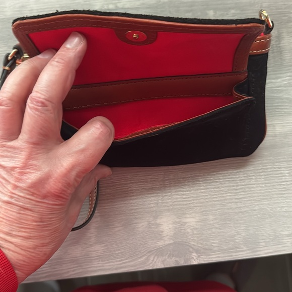 Dooney & Bourke black suede wristlet wallet. Never used. - Picture 5 of 8